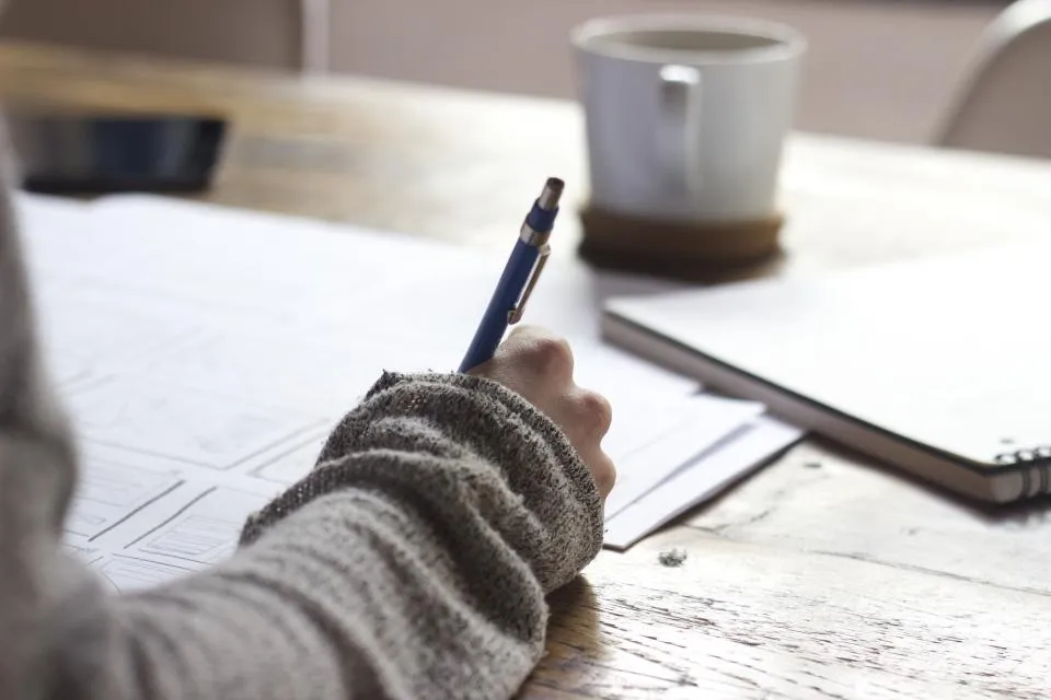 Prise de notes pendant un bilan patrimonial